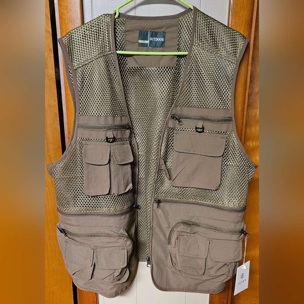 Men's Brown Utility Vest